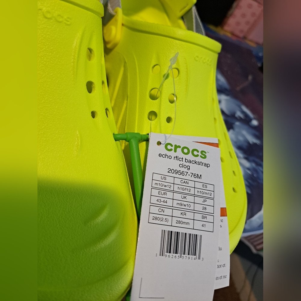 Crocs Echo Reflective Backstrap Slip On Clogs Sol… - image 6